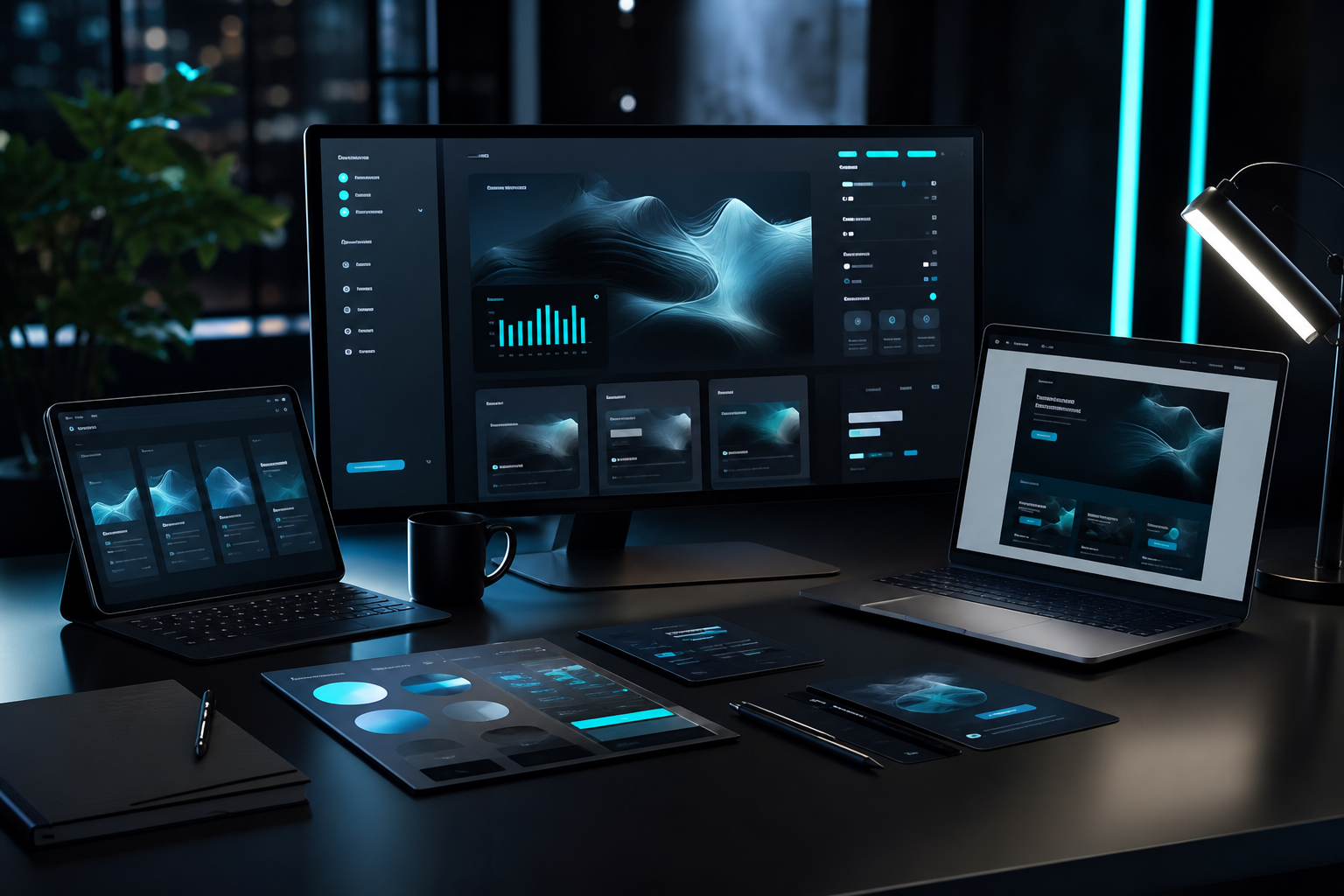 Tech & Design AI Ad Generator — Iridea